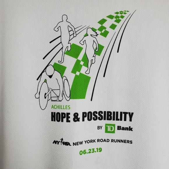 New York Road Runners 2019 Achilles Hope & Possibility by TD Bank T shirt - Picture 3 of 7